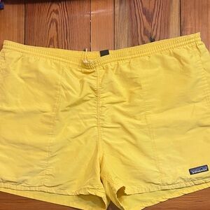 Patagonia XL  Yellow Swim Trunks vintage inside lining has been removed